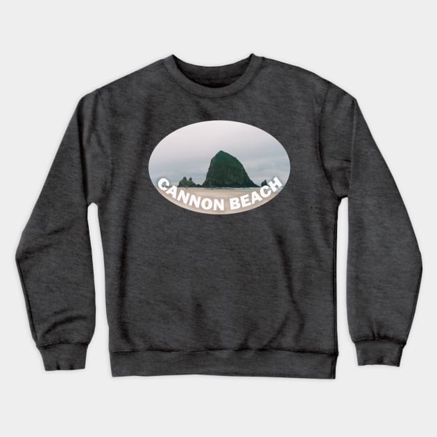 Cannon Beach Oregon Crewneck Sweatshirt by stermitkermit